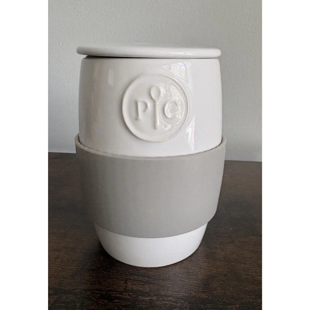 Pampered Chef 1529 Ceramic Egg Cooker Microwave Mug Cake Muffin Maker White